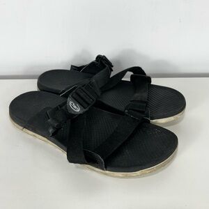 CHACO black strappy slip on sandal